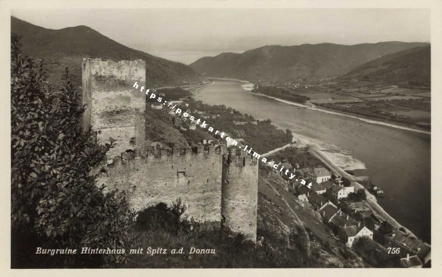 Ruine Hinterhaus bei Spitz 1943